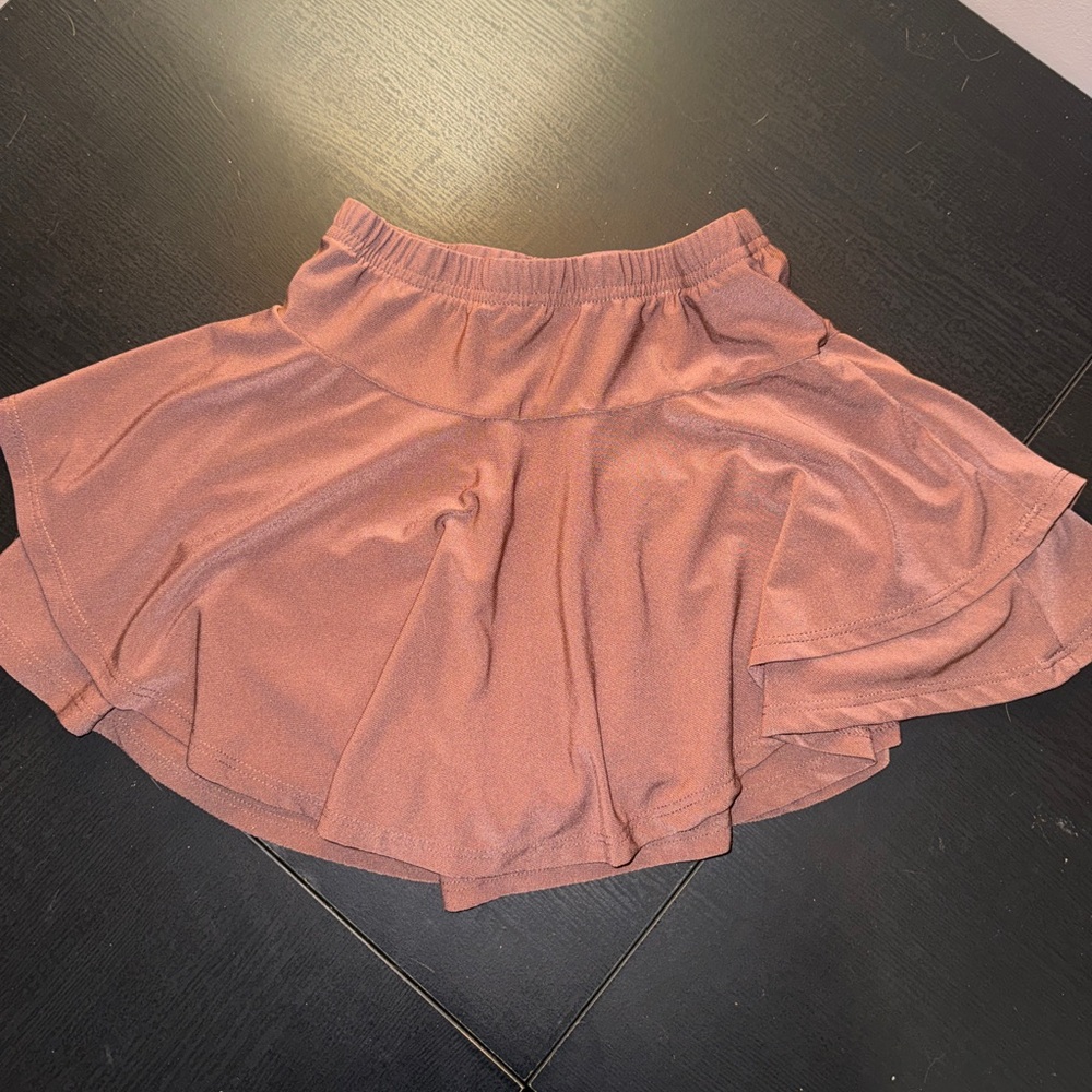 Flowy brown skirt W SHORTS